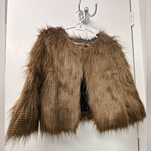 Kimchi Blue Cropped Feather Fur Jacket - Never worn